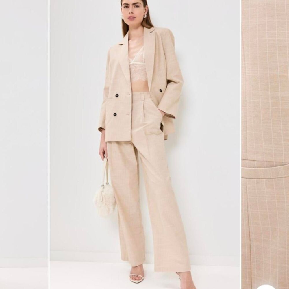 Lioness Women's Cream and Tan Coat - Picture 2 of 5